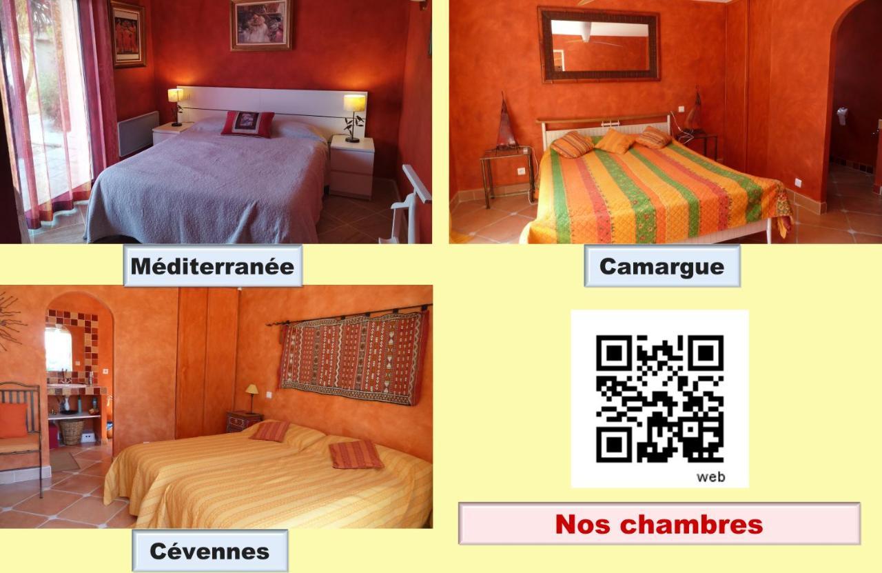 Bed and Breakfast Les Cigalous Restinclieres Exterior foto